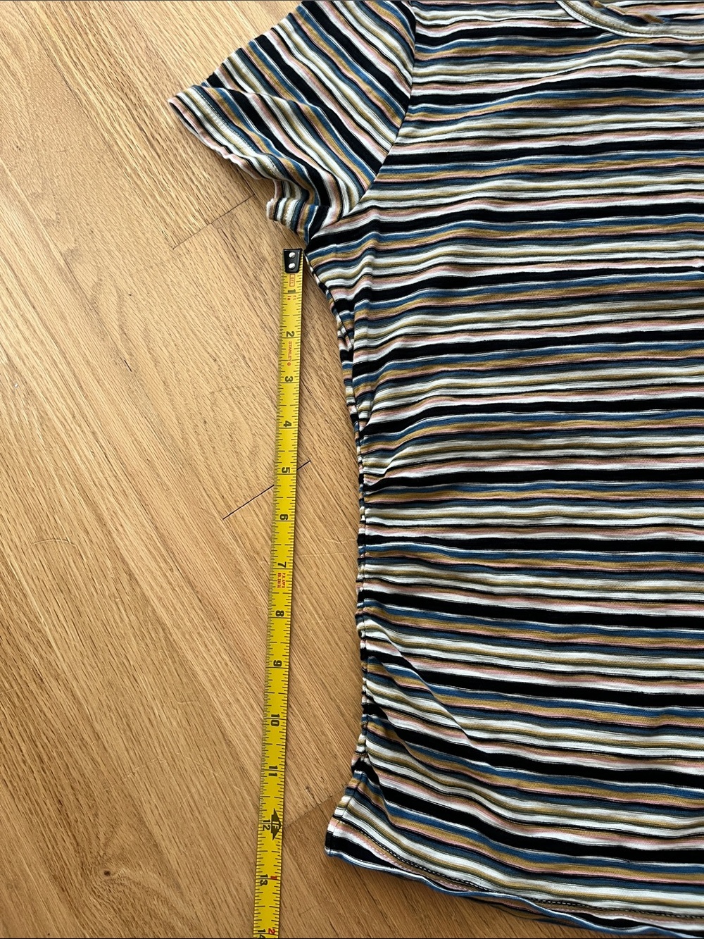 Veronica Beard Multi-Stripe Short Sleeve Tee - Picture 7 of 13